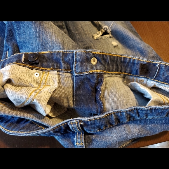 Cat & Jack Fun shred design jeans girls 16 - Picture 11 of 15